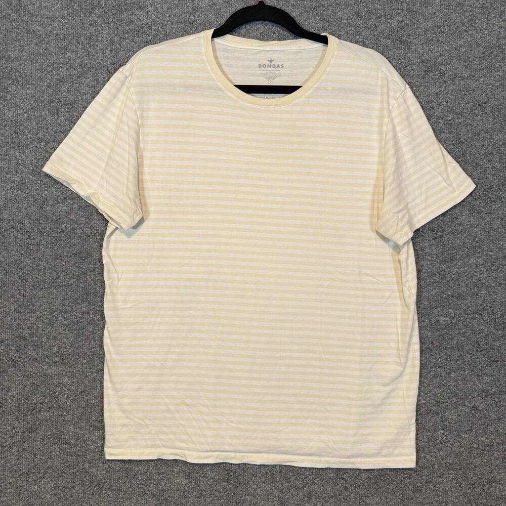 Bombas‎ Shirt Mens Large Yellow Bee Better Tshirt Crew Neck Short Sleeve Stretch